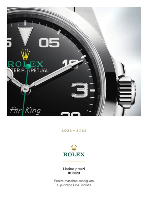 listino prezzi ufficiale rolex 2017